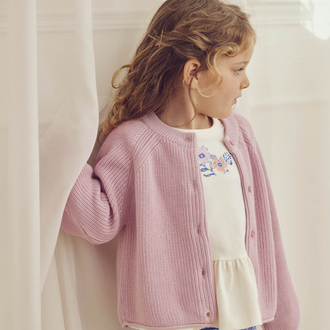 PRIMROSE strikket raglan cardigan