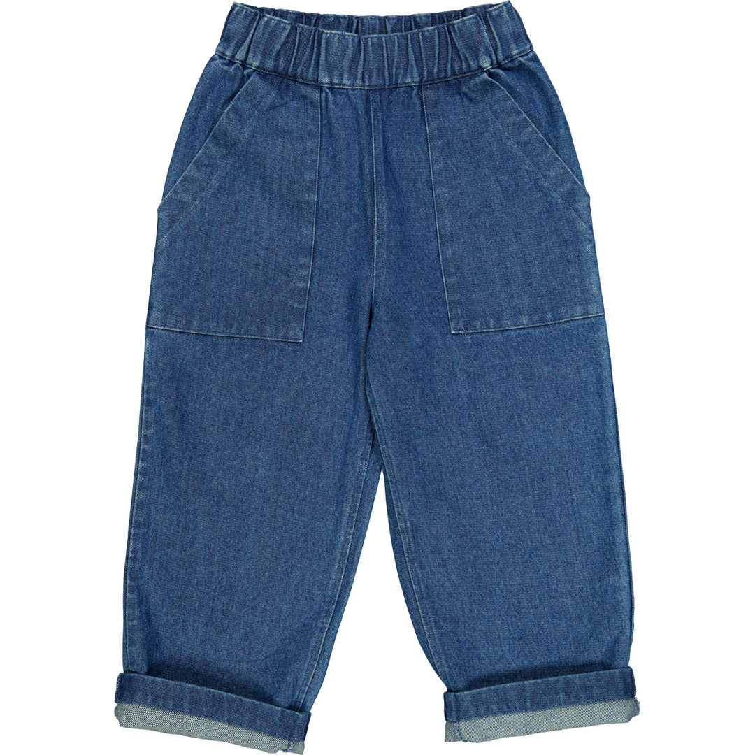 DENIM bukser med lommer