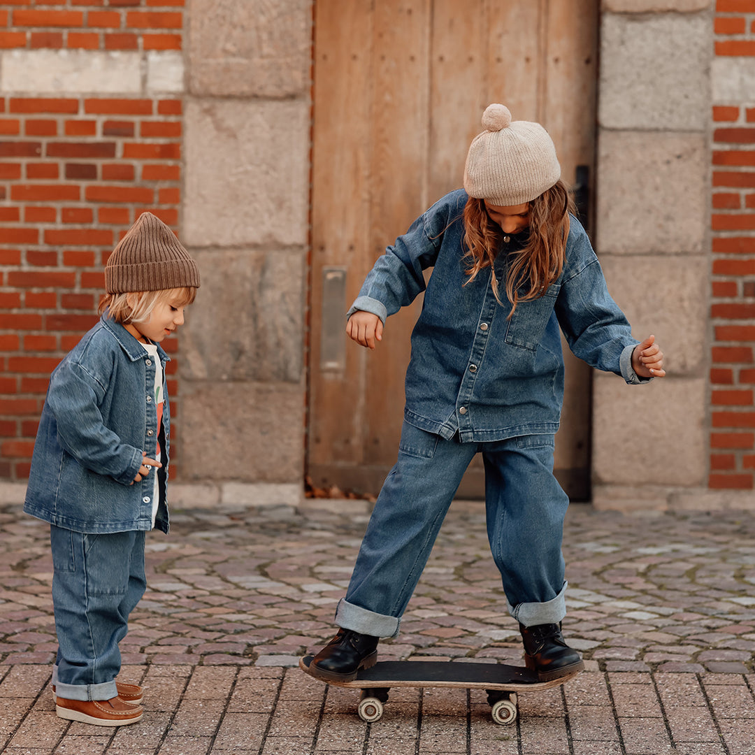 DENIM bukser med lommer