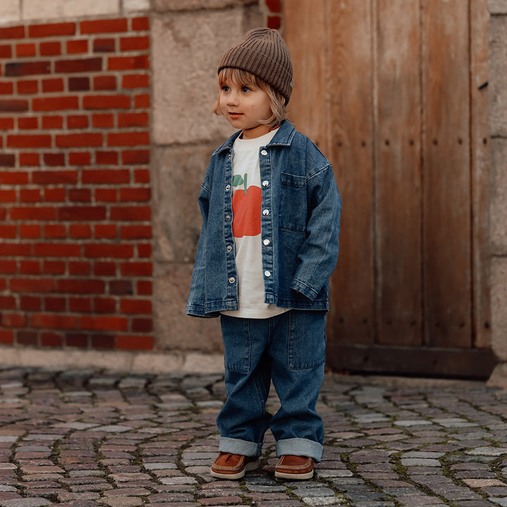 DENIM bukser med lommer
