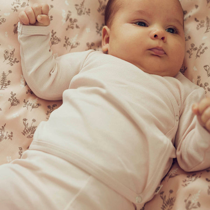 RIB cardigan med krydslukning