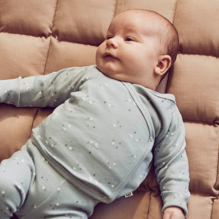 STARS rib cardigan med krydslukning