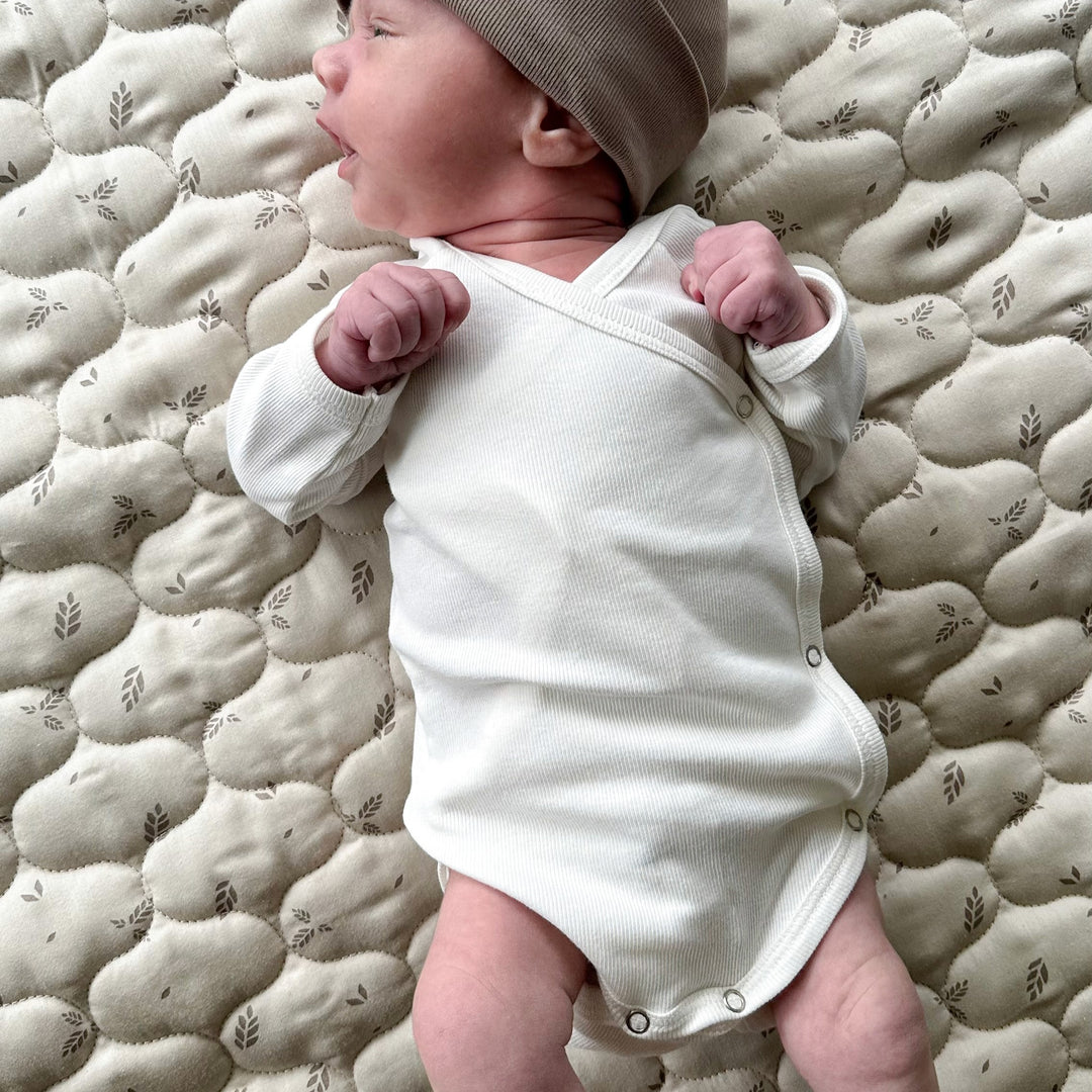 RIB body med kryds lukning 2-pak