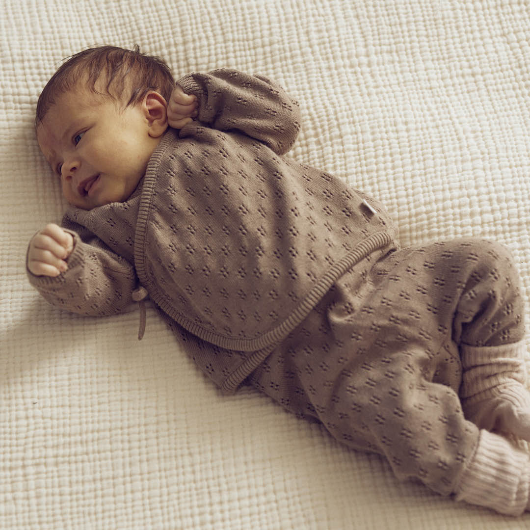 KNIT cardigan med krydslukning