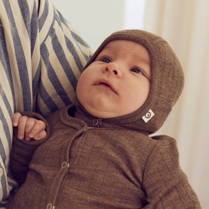 WOOLLY RIB hat i merinould