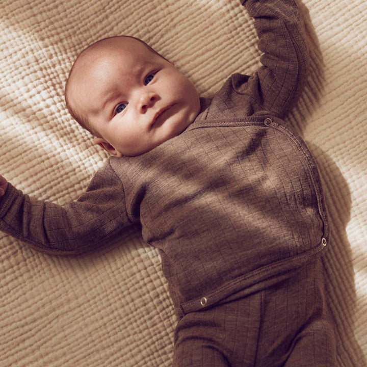 WOOLLY RIB kryds cardigan