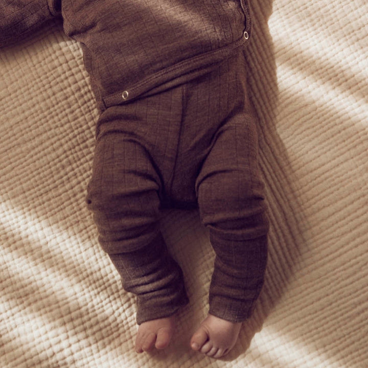WOOLLY RIB bukser med foldbare fødder