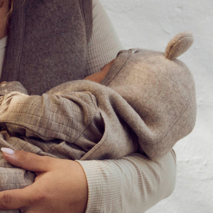 WOOLLY elefanthue i merinould fleece