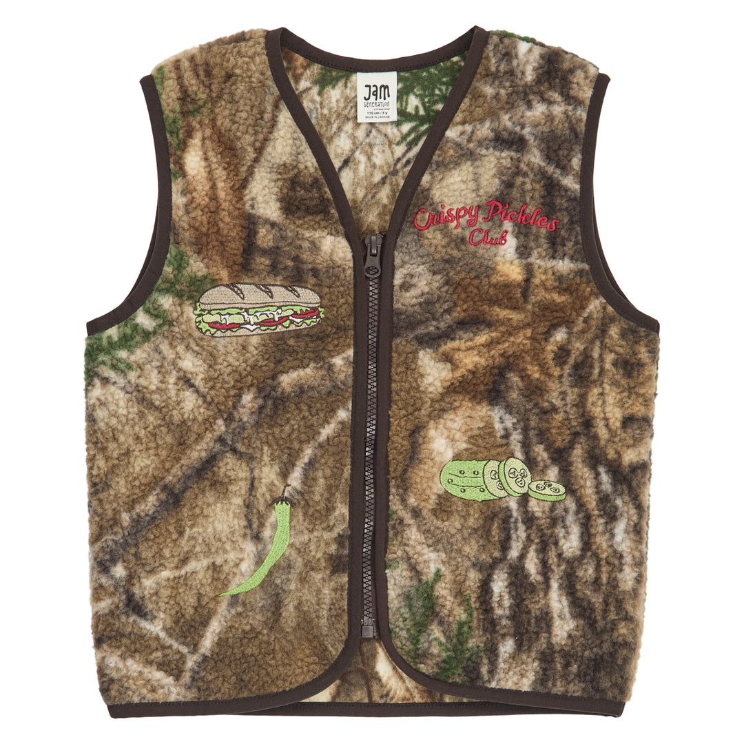 PICKLES teddy fleece vest