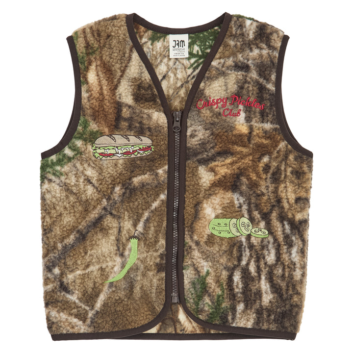 PICKLES teddy fleece vest
