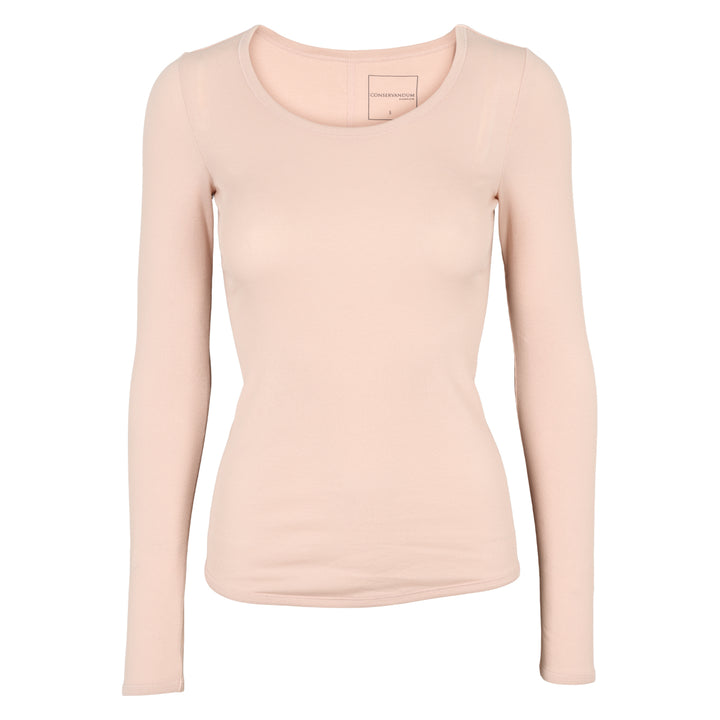 CALM RIB langærmet bluse