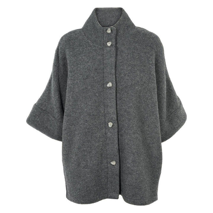 WOOL fleece kortærmet jakke