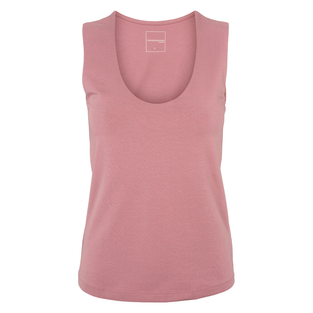 SCOOP NECK top