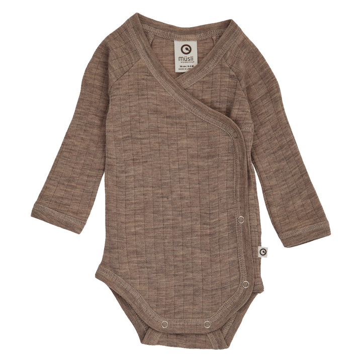 WOOLLY RIB body med krydslukning