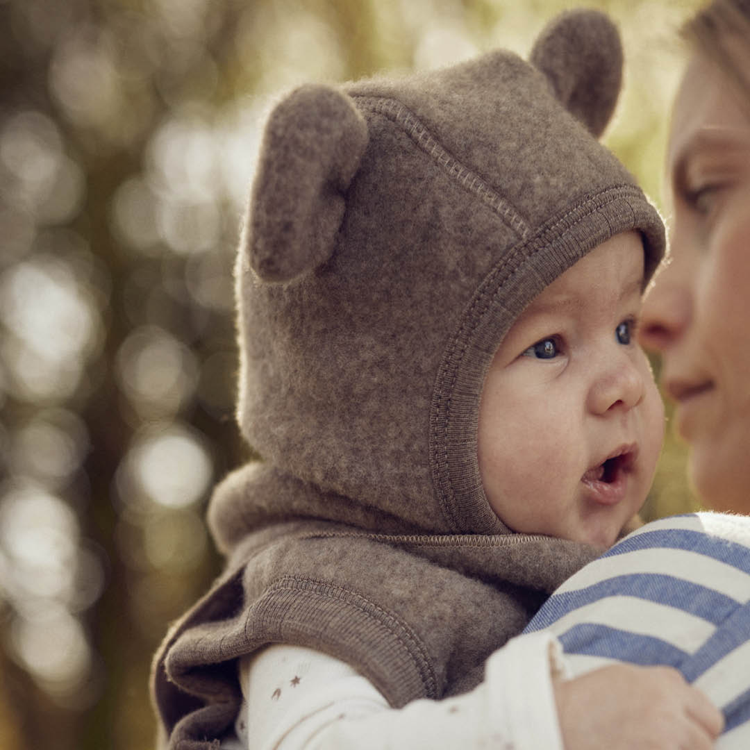 WOOLLY elefanthue i merinould fleece