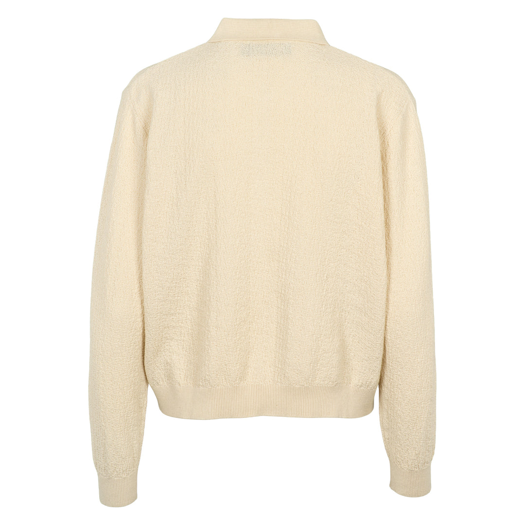 KNIT strikket polo bluse