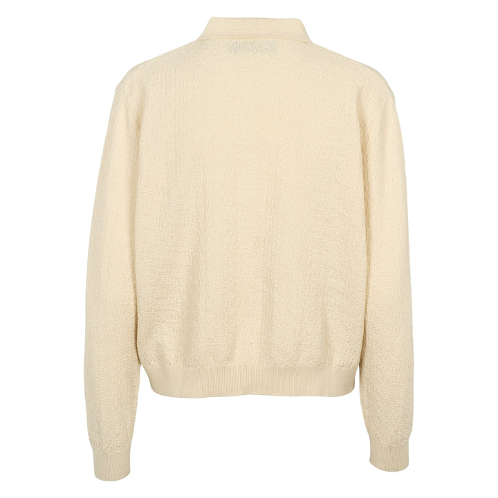KNIT strikket polo bluse