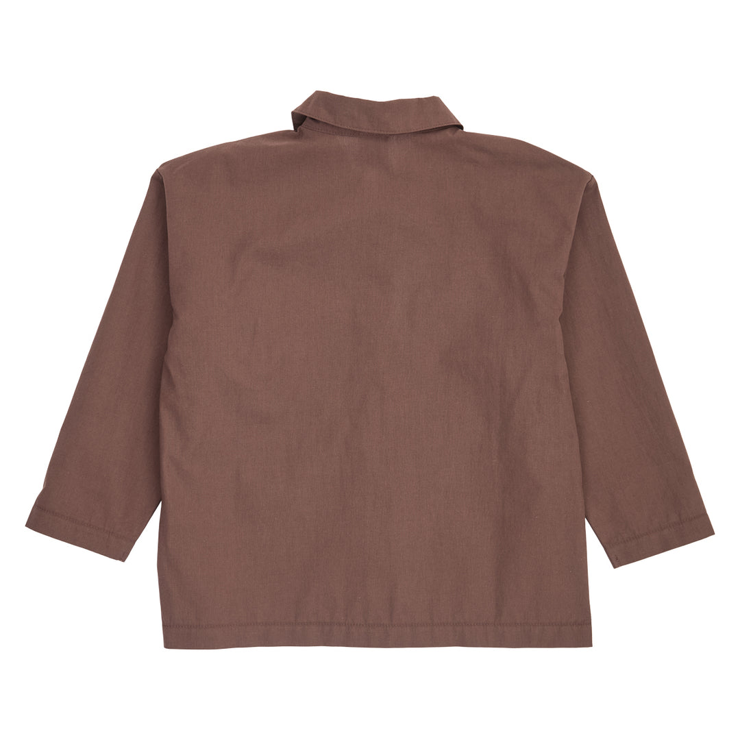 POPLIN skjorte med lomme
