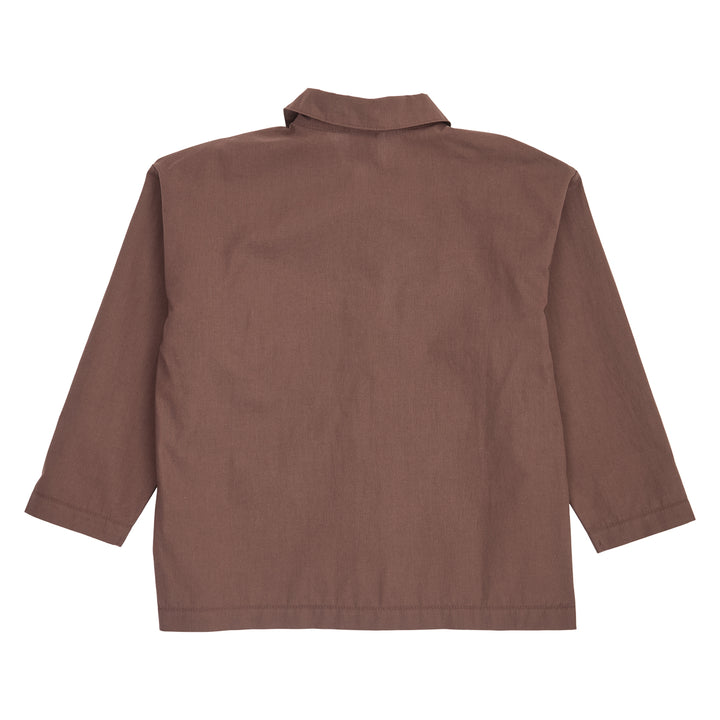 POPLIN skjorte med lomme