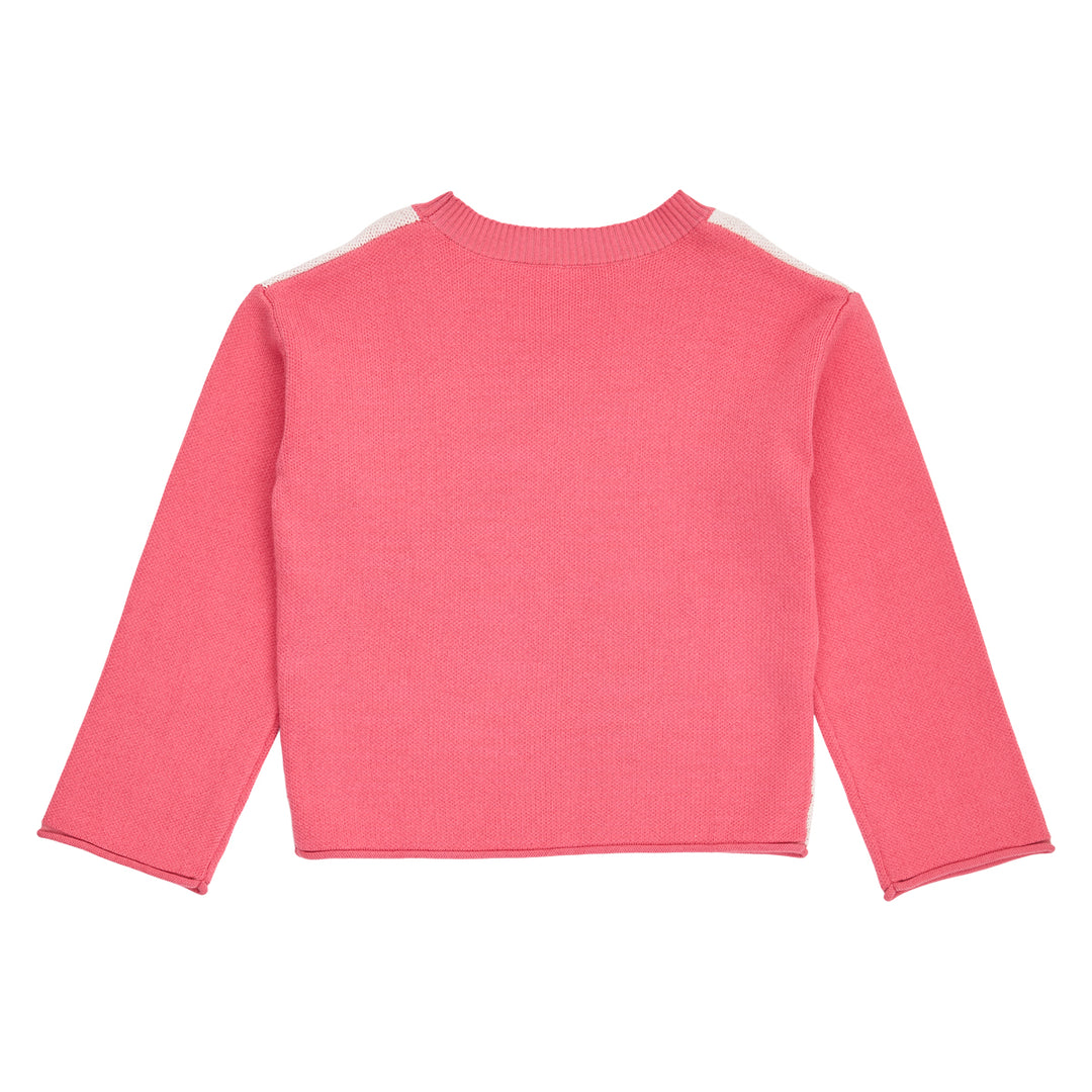 KNIT strikket trøje med hjerter