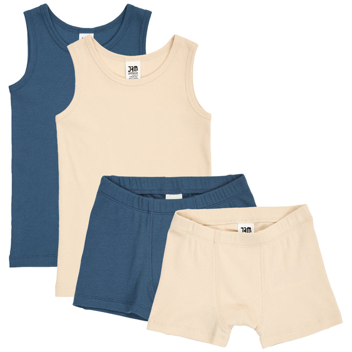 JAM rib boxershorts undertøjssæt 2-pak