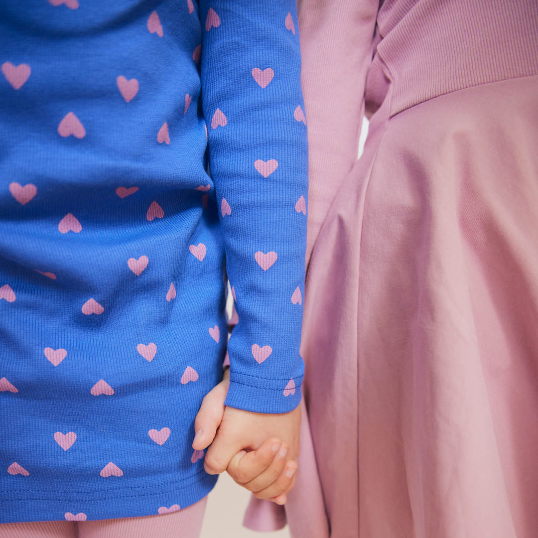 RE-LOVED HEART kjole med hjerter
