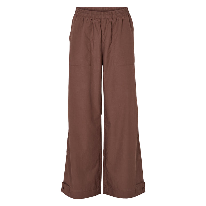 POPLIN bukser med knapper