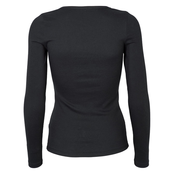CALM RIB bluse med knapper