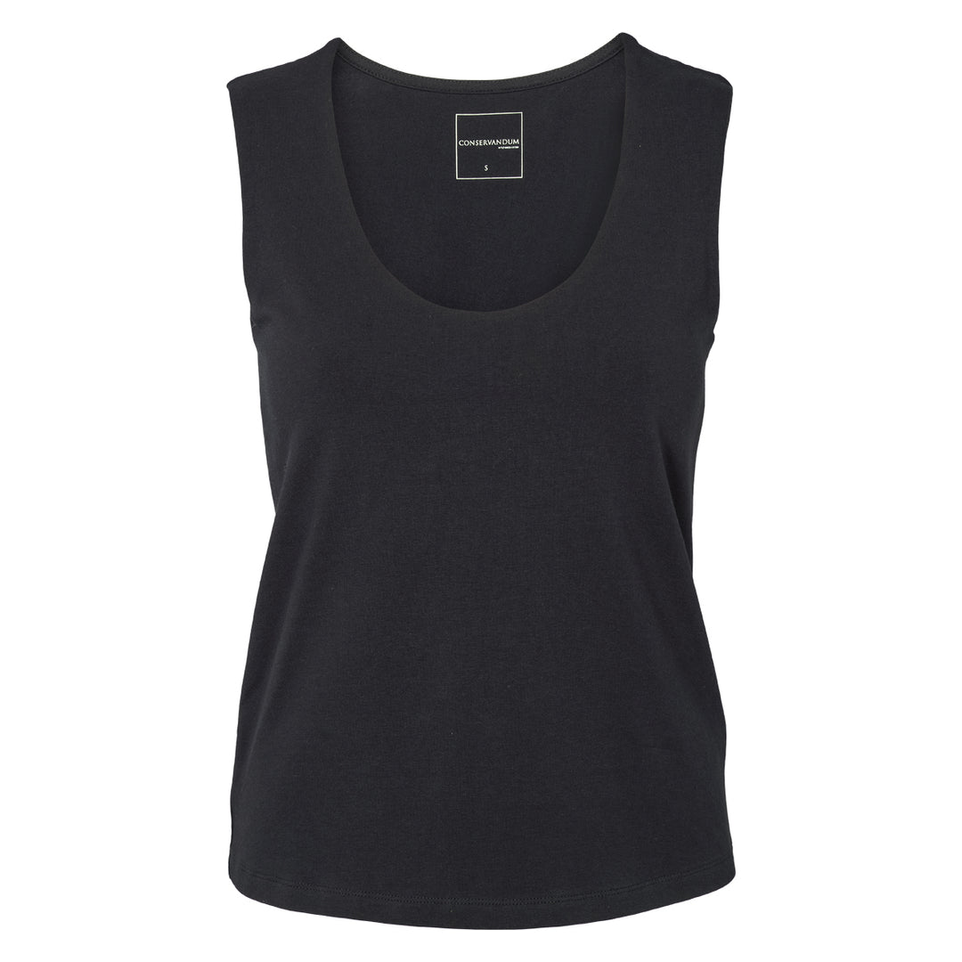 SCOOP NECK top