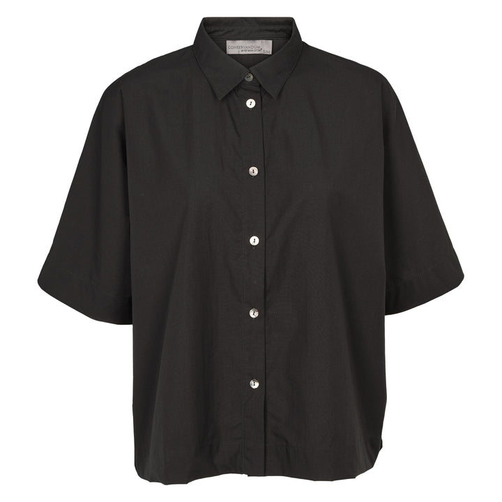 POPLIN kort skjorte