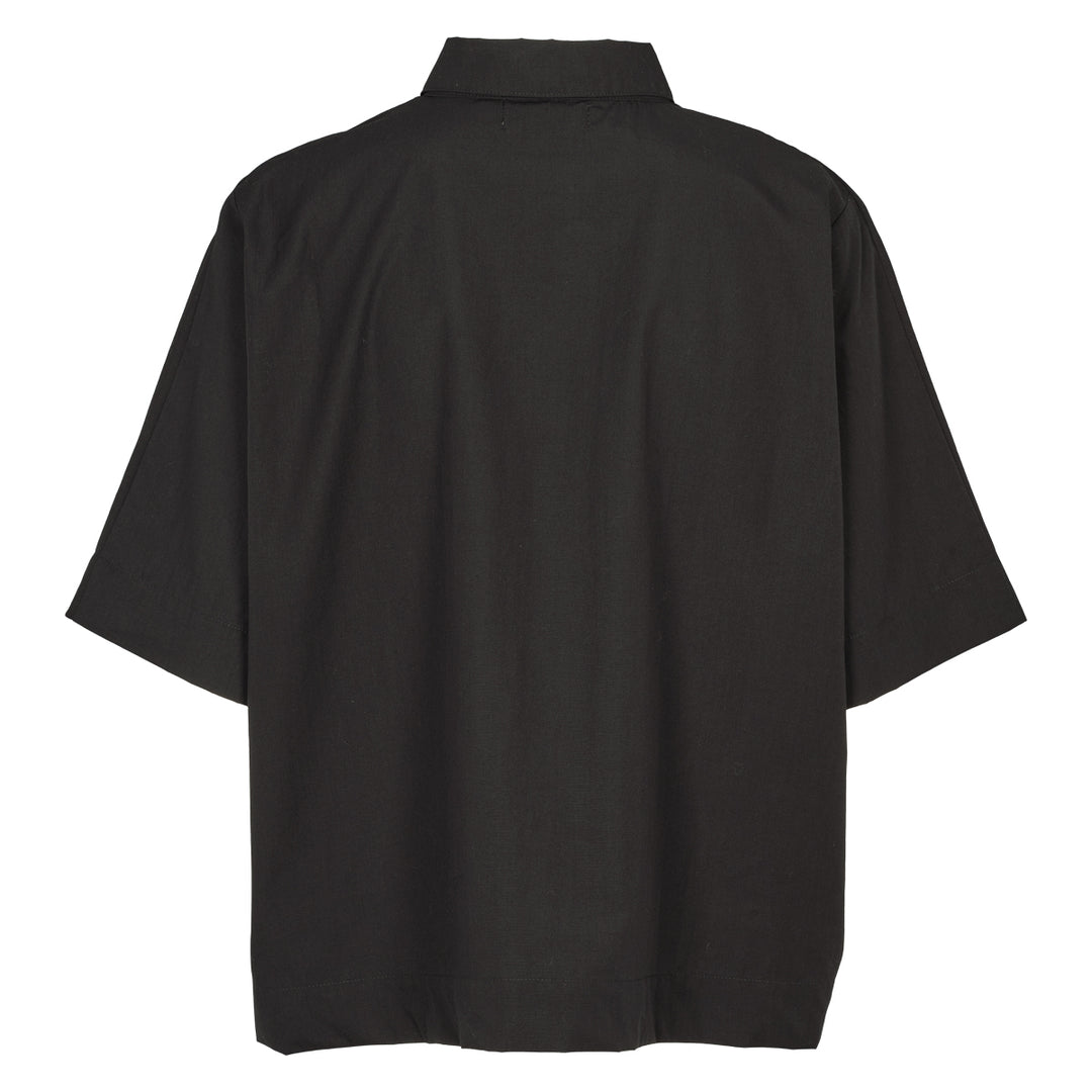 POPLIN kort skjorte