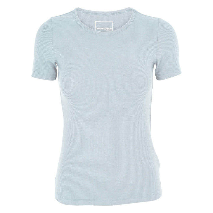 MELLOW tencel rib T-shirt