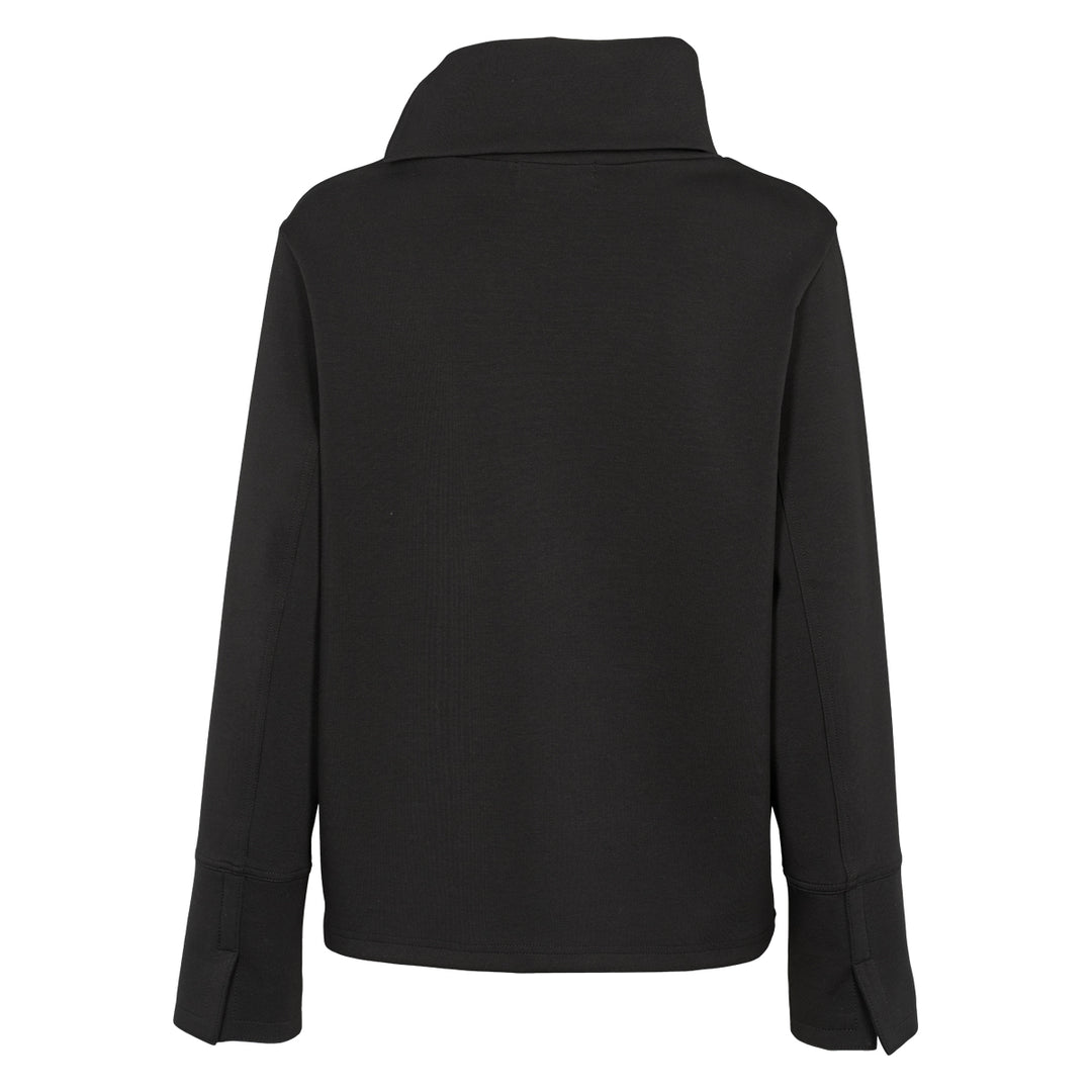 INTERLOCK bluse med stor krave