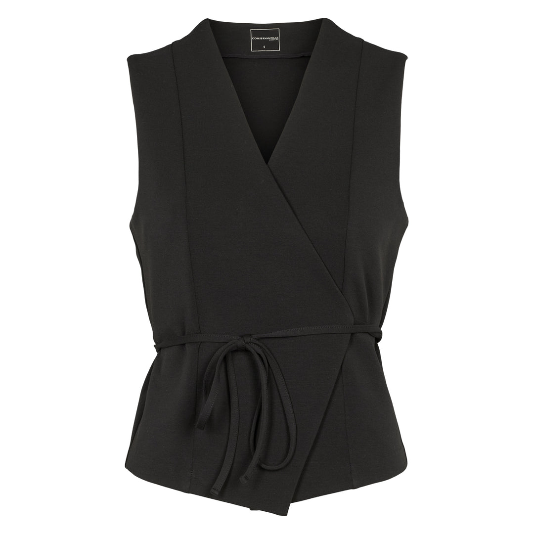 INTERLOCK vest med bindebånd