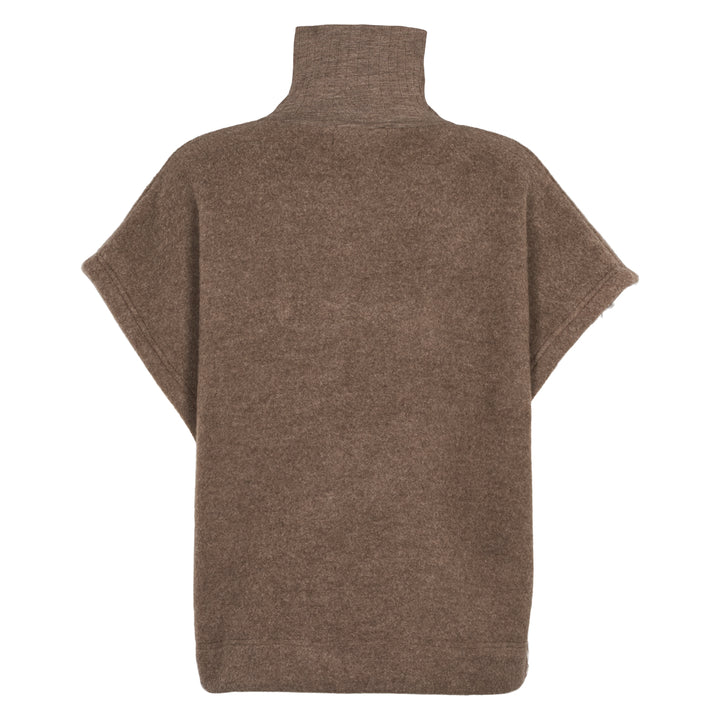 WOOL fleece zip vest