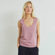 SCOOP NECK top