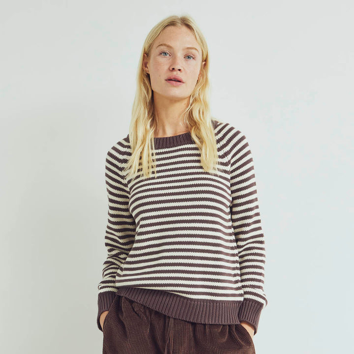 STRIPE KNIT strik trøje