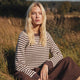 STRIPE KNIT strik trøje