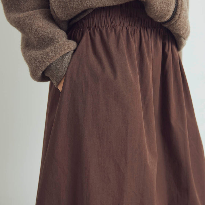 POPLIN nederdel