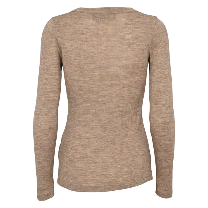WOOL langærmet bluse