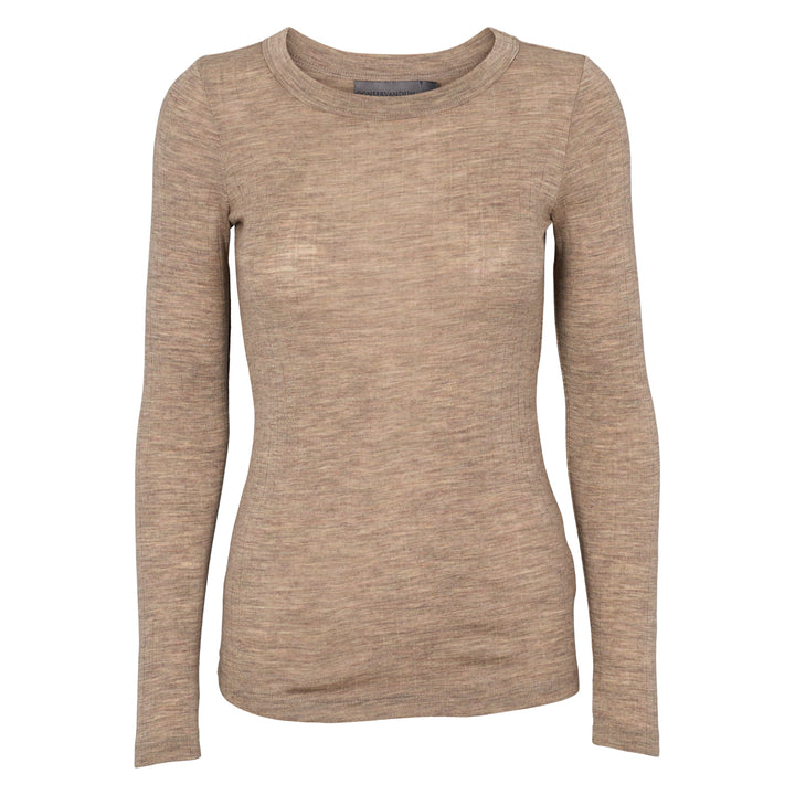 WOOL langærmet bluse
