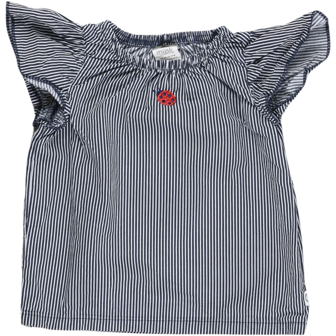 RE-LOVED POPLIN STRIPE flæse top