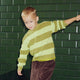 KNIT stribet striktrøje