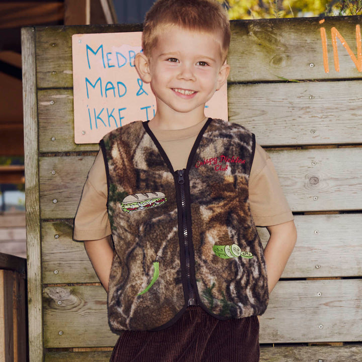 PICKLES teddy fleece vest