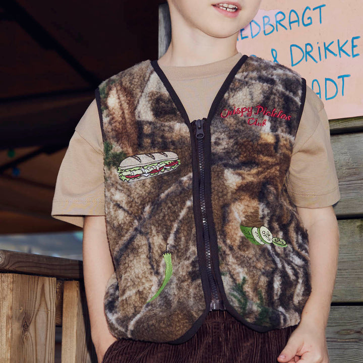 PICKLES teddy fleece vest