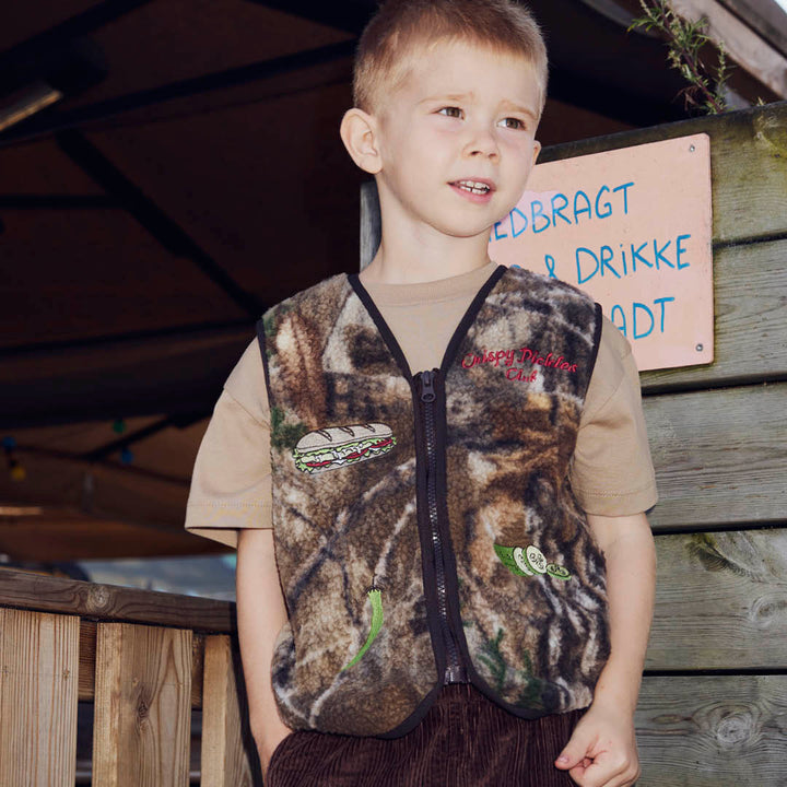 PICKLES teddy fleece vest