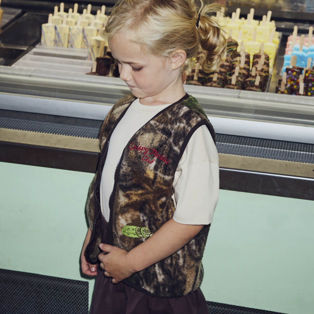 PICKLES teddy fleece vest