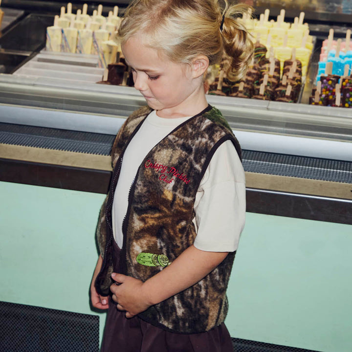 PICKLES teddy fleece vest
