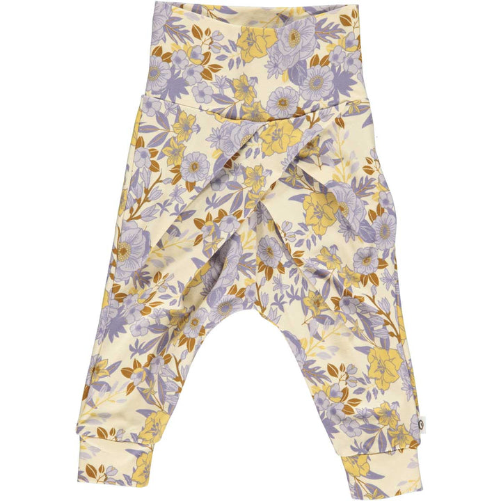 RE-LOVED CARDAMINE bukser med læg og blomsterprint