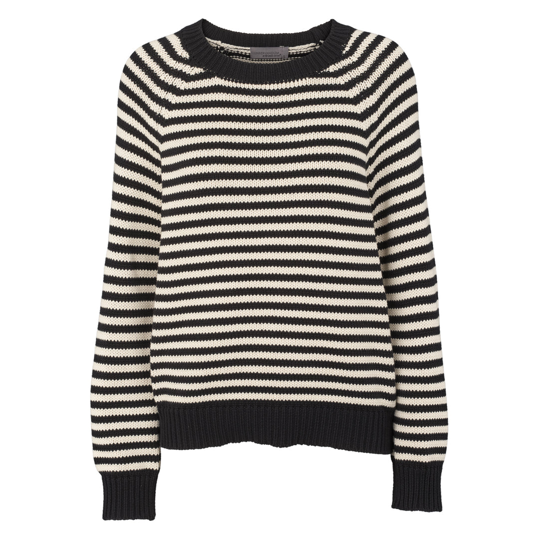 STRIPE KNIT strik trøje